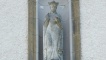 A statue of St Margaret above the entrance to the nursing home.