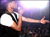 Mackson on stage