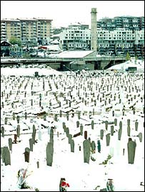 Saraybosna'da bir mezarlık