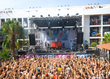 The crowd at Ibiza Rocks