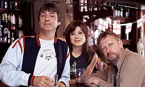 Neil Morrissey as Barry, Sarah Quintrelll as Sinead and Mark Williams as Kirk