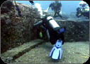 Divers at the Yonaguni formation