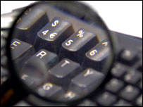 A computer keyboard