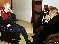 Lula e Fidel Castro