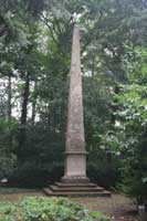 Obelisk in memorial of Simon de Montfort - on the site of the Battle of Evesham