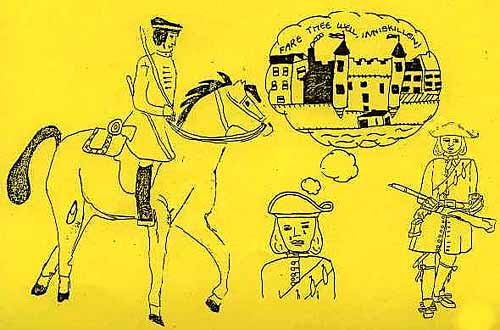 Drawing accompanying 'The Inniskilling Dragoon'. Extract from 'Children's Fermanagh.