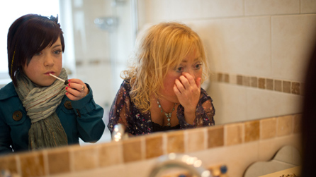 Jasmine Wakefield-Burkitt and her mother Bev Burkitt in Small Teen Bigger World