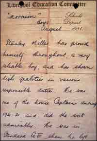 Stanley's school report