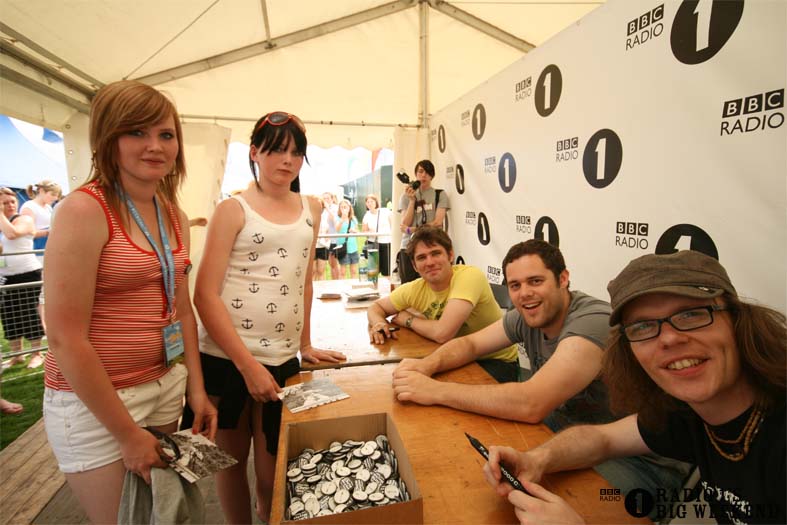 Signing sessions with The Hoosiers