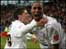 Sherjil MacDonald and Gary Hooper celebrate