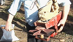 Fred Faulkner operating a fiddle