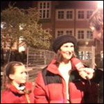 Dominic Cotter with Competition winner Hillary and her daughter Melissa