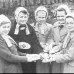 Laverton children with their hand spun woollen garments. Laverton children with their hand spun woollen garments.