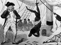 A scene of slave torture