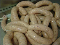 linked sausages