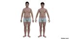Comparación del hombre promedio estadounidense con el francés de Nickolay Lamm