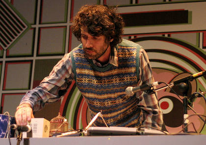 Gruff Rhys onstage at Summer Sundae
