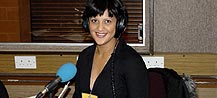 Sonia in the studio