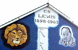 CS Lewis mural in East Belfast
