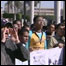 Manifestantes em protesto no Cairo