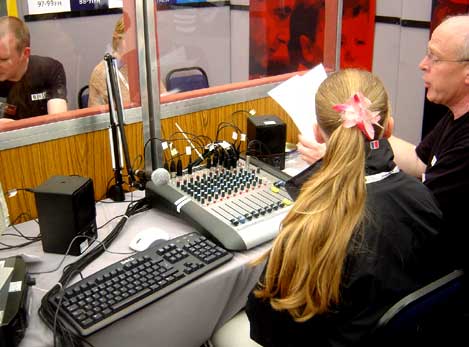 The radio studio