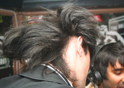 Backstage at the NME Awards