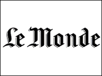 Página do jornal francês Le Monde