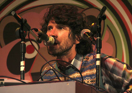 Gruff Rhys onstage at Summer Sundae
