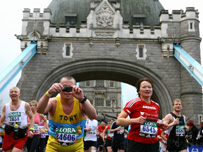 London Marathon at Tower Bridge