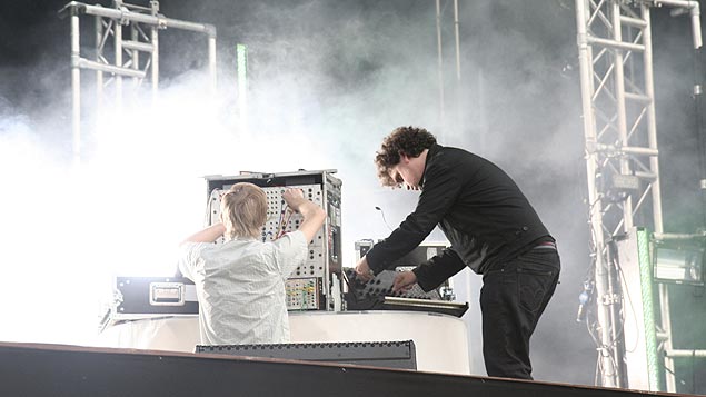 Remix kings Simian Mobile Disco go down a storm.