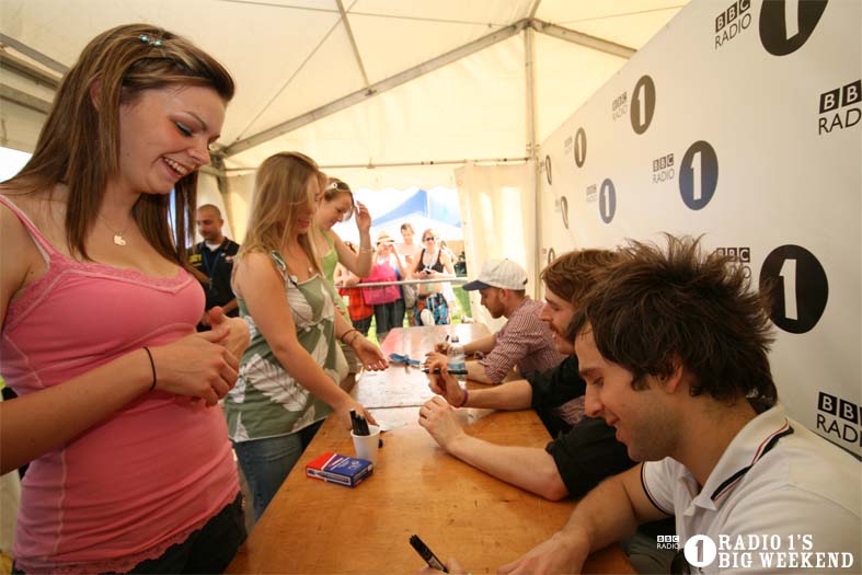 Signing sessions with The Hoosiers