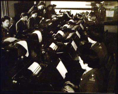 An original photograph of the control room