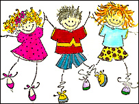 Cartoon children