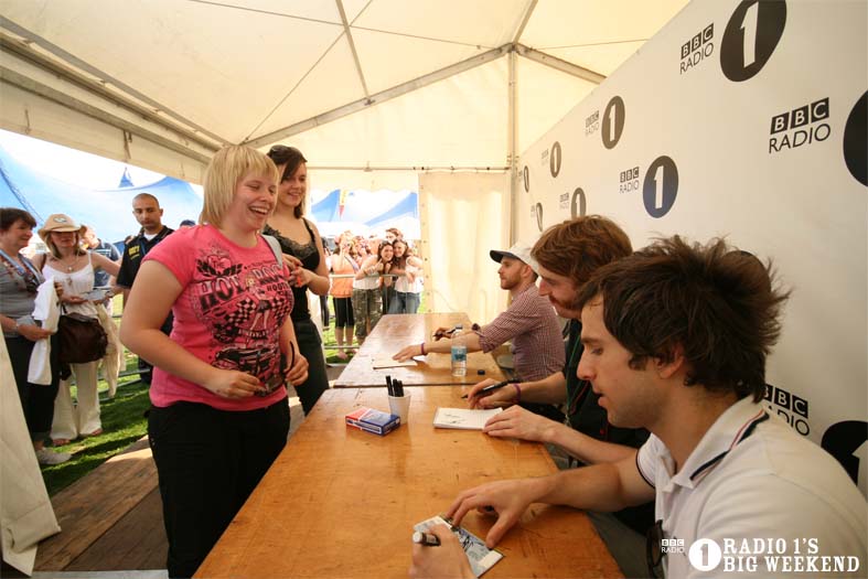 Signing sessions with The Hoosiers
