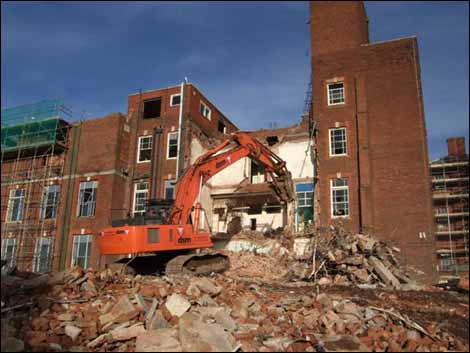 Demolition work - early shot