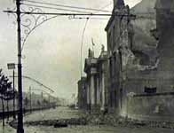 Image of the damage to the Four Courts