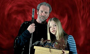 Peter Mullan and Vivien Endicott-Douglas as The Great Wizard and Marnie