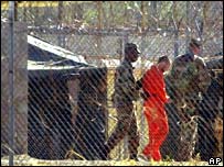 Prisioneiros na Baía de Guantánamo  