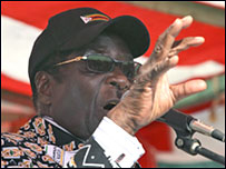 O presidente do Zimbábue, Robert Mugabe
