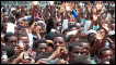 Supporters of Merara Gudina, the chairman of the Oromo people's Congress (OPC) 