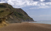 Black Ven landslide at Seatown Beach © Leigh Wood