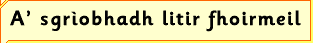 A sgrìobhadh litir fhoirmeil