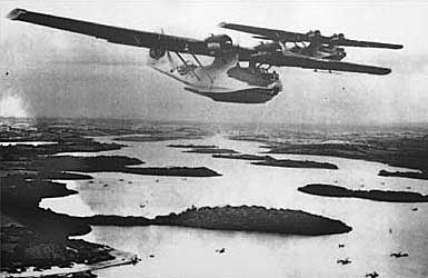 Catalinas over Lough Erne,  1943 - picture courtesy Breege McCusker