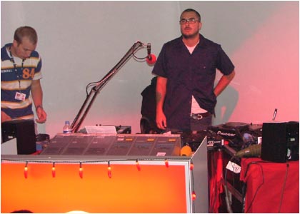 Zane Lowe backstage at Hyde Park