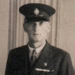 Bertie James New. 1938. Dressed in uniform and wearing the badge of the British Legion and his First World War medals. Bertie James New. 1938. Dressed in uniform and wearing the badge of the British Legion and his First World War medals.