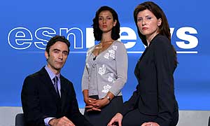 Richard Pritchard (Duncan Duff), Melanie Bellamy (Indira Varma) and Katie Tate (Sharon Morgan)