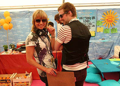 Backstage on Sunday Backstage on Sunday