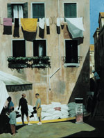 One of the Oakapple Arts painters, Ian Hargreaves.