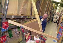 man in DIY store