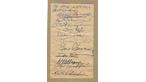 Autographs of the astronauts 